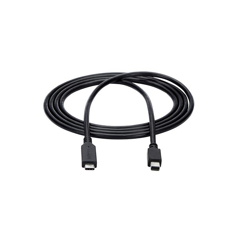 StarTech CDP2MDPMM6B 6 ft. (1.8 m) USB-C to Mini DisplayPort Cable - 4K 60Hz - Black